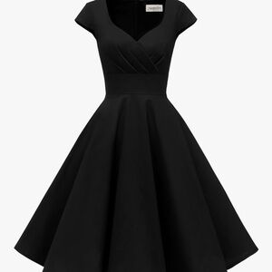 Elegant Black A-Line Dress